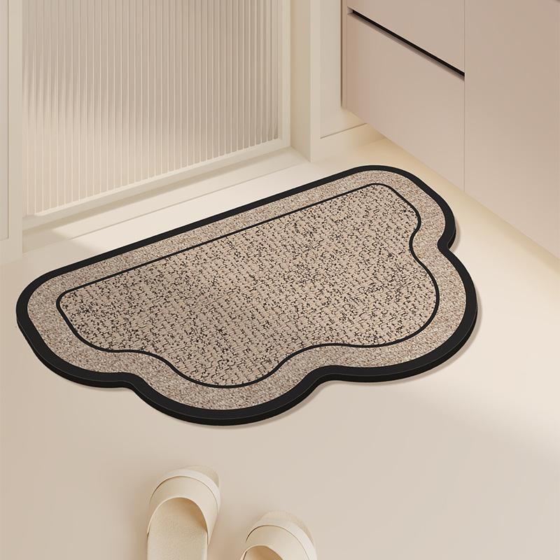

Retro Bathroom Floor Mat Soft Diatom Mud Floor Mat Household Bathroom Door Water Absorption Quick Drying Non-Slip Anti-Drop Foot Mat 40*60cm