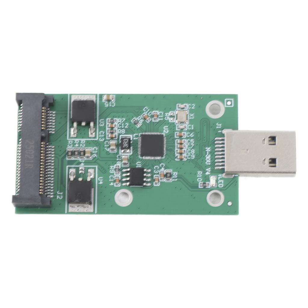 Placă Riser PCBA Adaptor Convertor SSD MSATA la Interfață USB 3.0 Hardware Computer