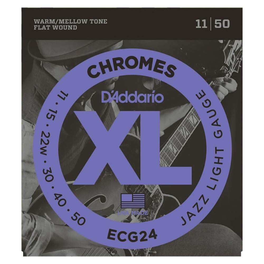 

Струны для электрогитары ECG24 с плоской обмоткой x 3 комплекта D Addario