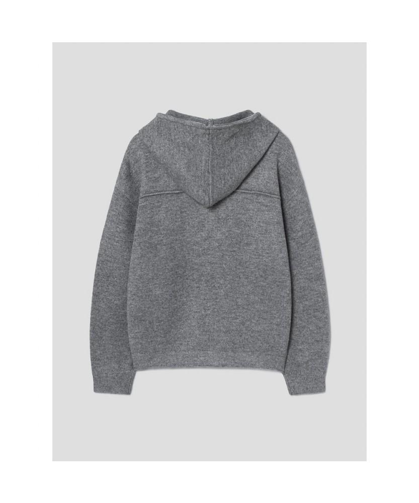 8Seconds Hooded Zip-Up Cardigan Gray