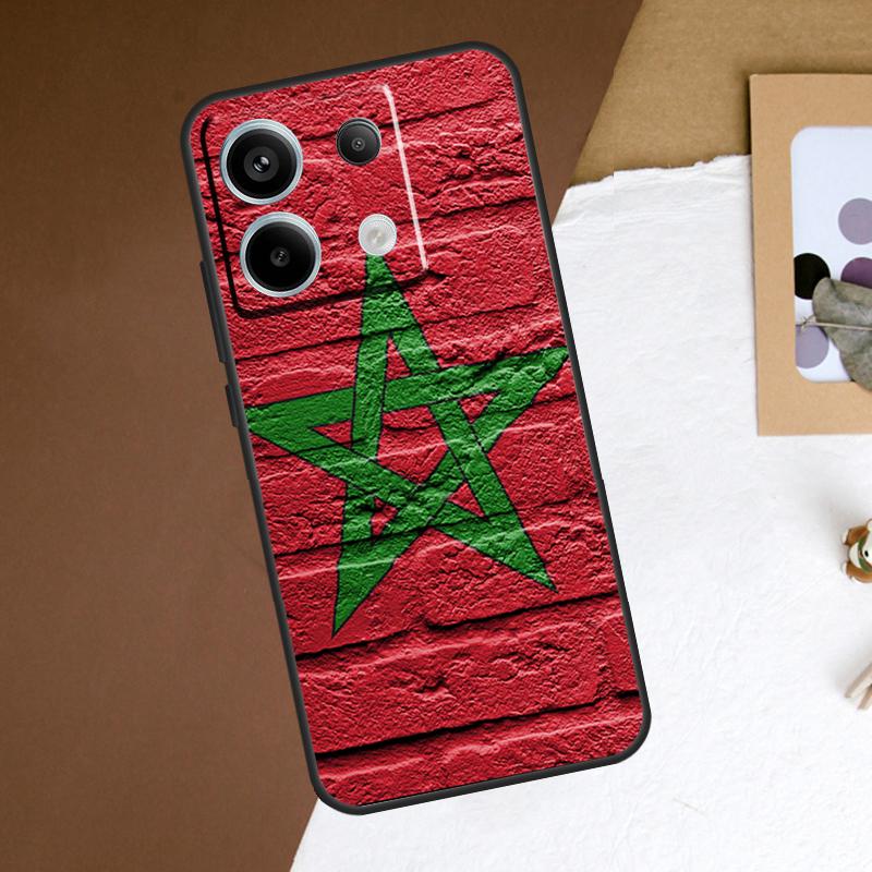 Morocco Moroccan Flag Case For Redmi Note 11 12 13 Pro Plus 9 10 10S 11S 12S Redmi 12 9C 10C 12C 13C Back Cover