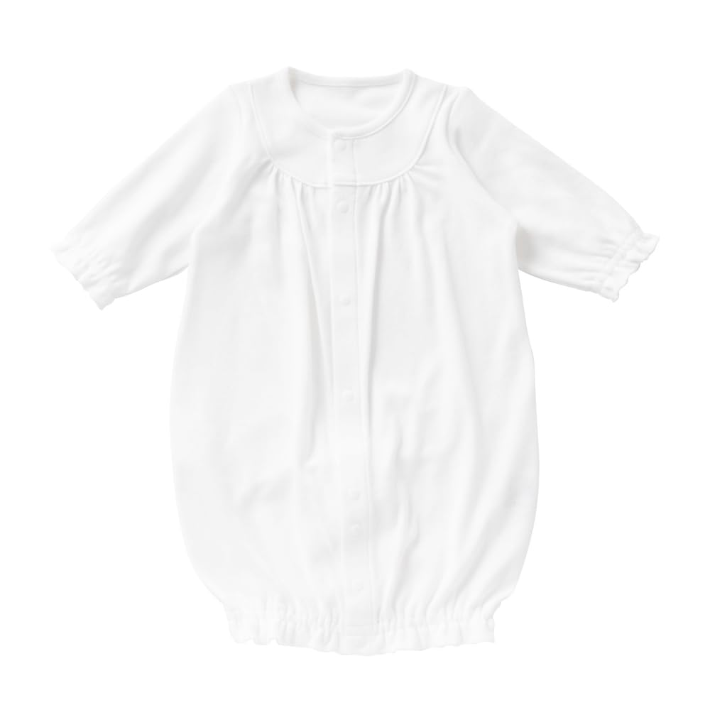 Cream de Coco Baby Ideal for Hospital Discharge and Shrine Sizes 50cm and for Boys and Spring and Product 12550 Dress, Visits, 60cm, 100% Cotton,