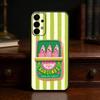 Funda de Teléfono Colorida S-Sardina L-Langosta Pez Para Samsung S25,S24,S21,S22,S23,S30,Ultra,S20,Plus,Fe,Lite Carcasa Negra