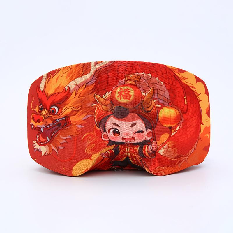 Ski and snowboard goggles protective case, portable storage, spherical snow goggles, anti-scratch lens cloth/Ski goggles cover