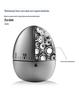 Stainless Steel Apple Kitchen Timer for Cooking and Baking