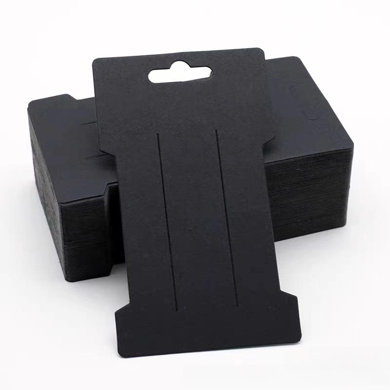 100pcs Jewelry Display Cards,Blank Kraft Paper for Earrings,Necklaces,Hair Tie,Cardboard Finishing