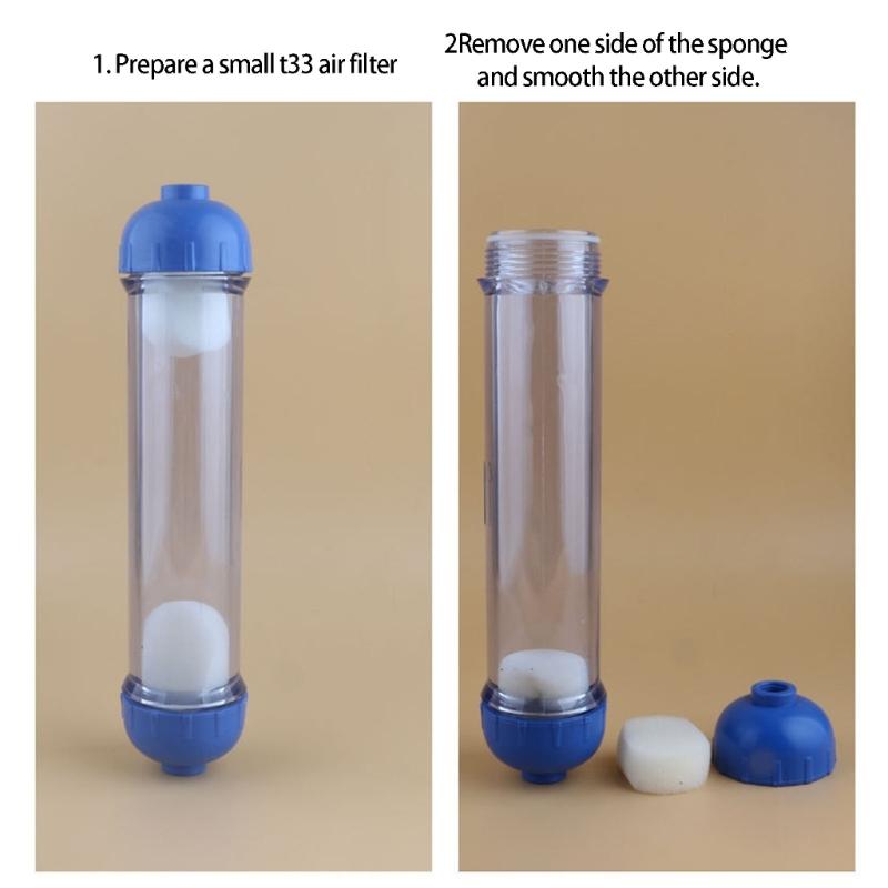 T33 Double Stage Filter Housing For Aquarium Maintenance Clear Water Solution Plastic DIY Design