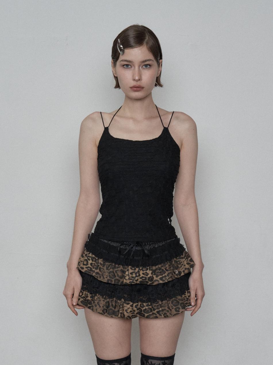 Setup Exe String Halter Neck Top / Black Os