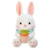 With Bib Bunny Animal Plush Doll Soft Adorable Bunny Dolls Carrot Rabbit Plush Toys  Kids Gifts