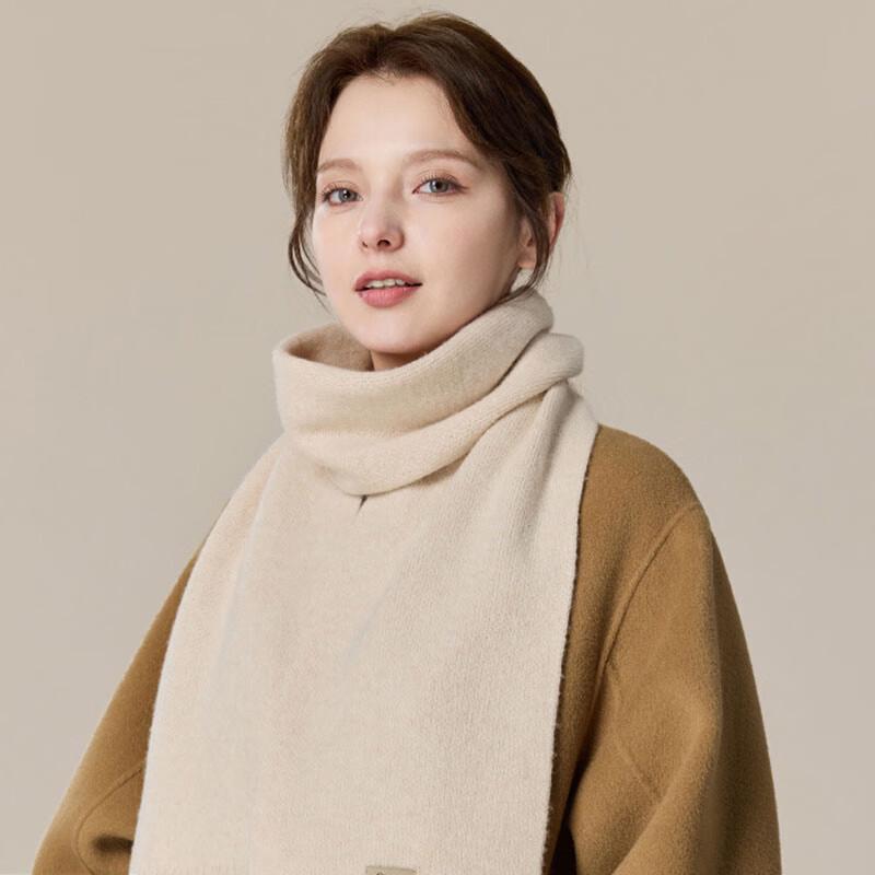 JIUMU Unisex Pure Wool Knitted Winter Scarf