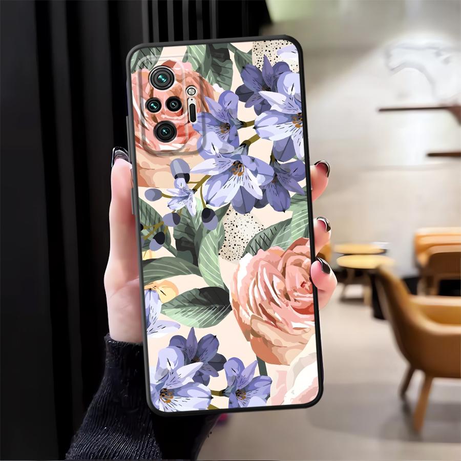 Beautiful Flowers Case for Xiaomi Redmi Note 14 9 8 7 10 12 11 A3 K80 14C 13 Pro Plus A1 12C 13C A4 A5 Phone Cover A2 A1 K40