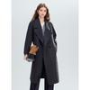 Betu Women's 2025 Winter Pure Wool Structured Overcoat