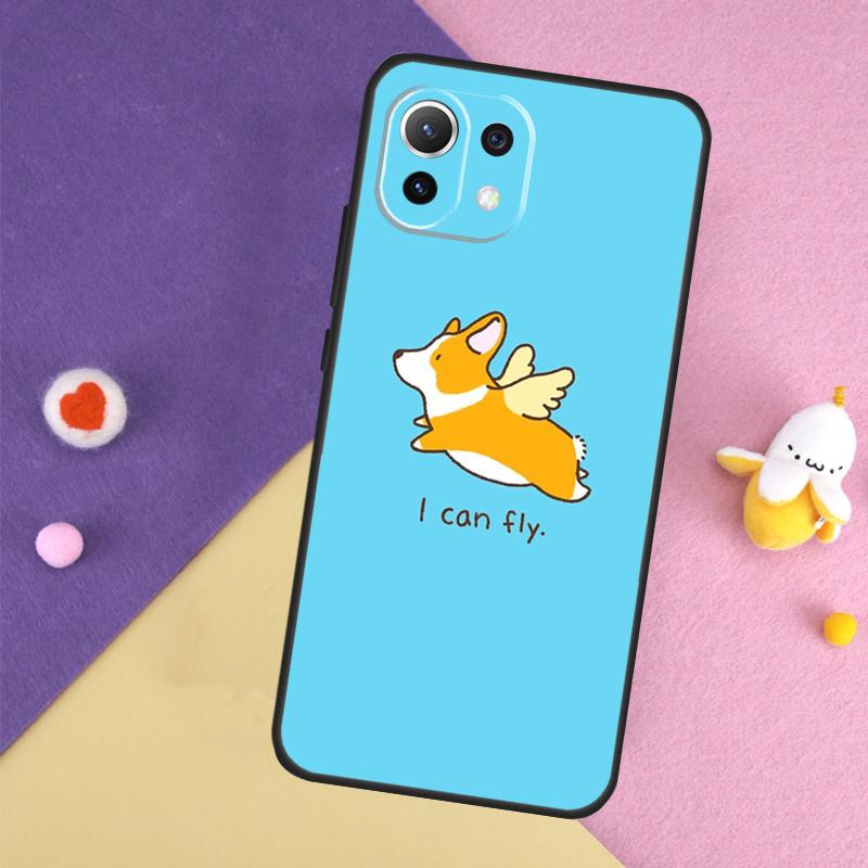 Cute Cartoon Corgi Dog Case For Xiaomi 14T 11T 12T 13T Pro 13 14 15 Ultra POCO X7 Pro X3 X5 X6 F5 F6 M6 Pro Cover
