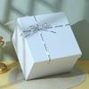 Large Square Solid Color Birthday Gift & Souvenir Box with Handle