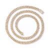 6mm Zircon Cuban Link Necklace & Bracelet: European/American Hip Hop Jewelry