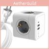 Cube Power Allocacoc Original Power Socket 4 Outlets 2 Usb Ports Adapter Eu Plug