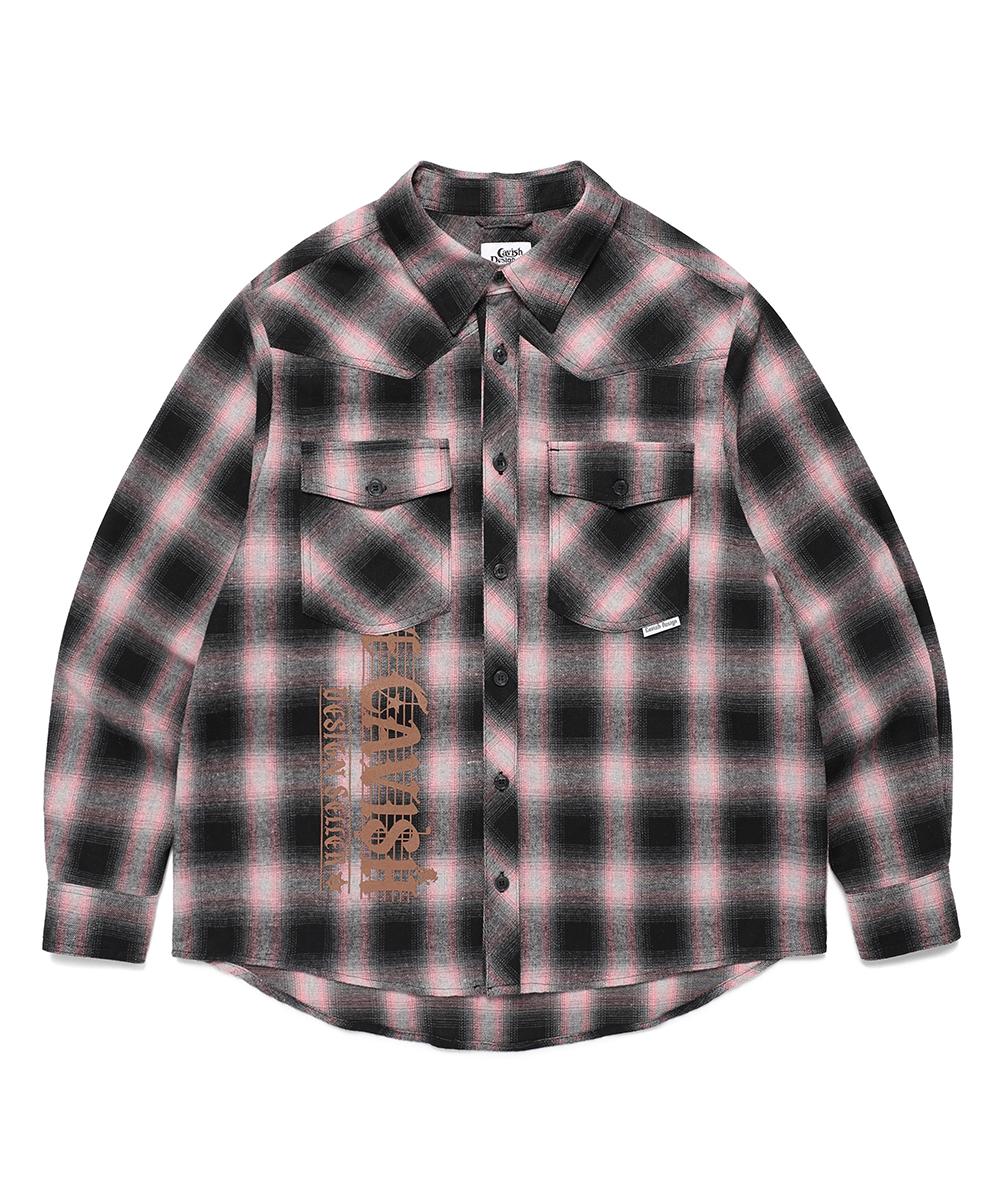 Cabisi Flannel Check Shirt Pink(Cv2Efuw321A) Pink/M