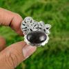 Gift For Her Natural Rhodonite Multi Stone Adjustable Ring 925 Silver