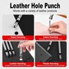 Round Leather Punch Hole Maker Multi Purpose Piercing Tool for Belt Strap Handbag Shoulder Band Watch Wristband Shoe Boot Solid