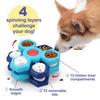 Pet Treat Puzzle Rotating Slow Eat Cats Enrichment Feeder Slow Feeding Fun Game  Treat Puzzle Toy in Enrichment