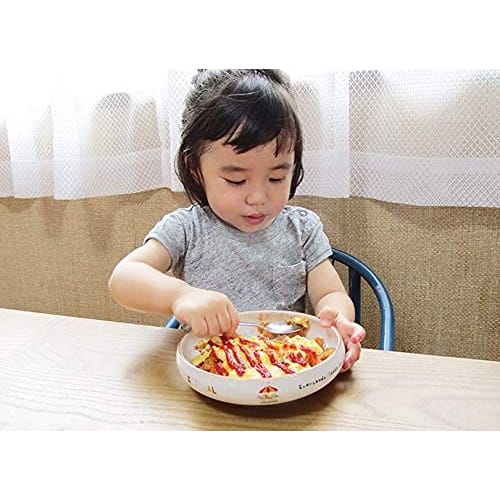 Colorful Living Children's Tableware Set of 2 Designs: Animal Circus Easy-Scoop Bowl, 16cm Diameter, Approx. 450ml, Lion & Elephant Design, Nutrition