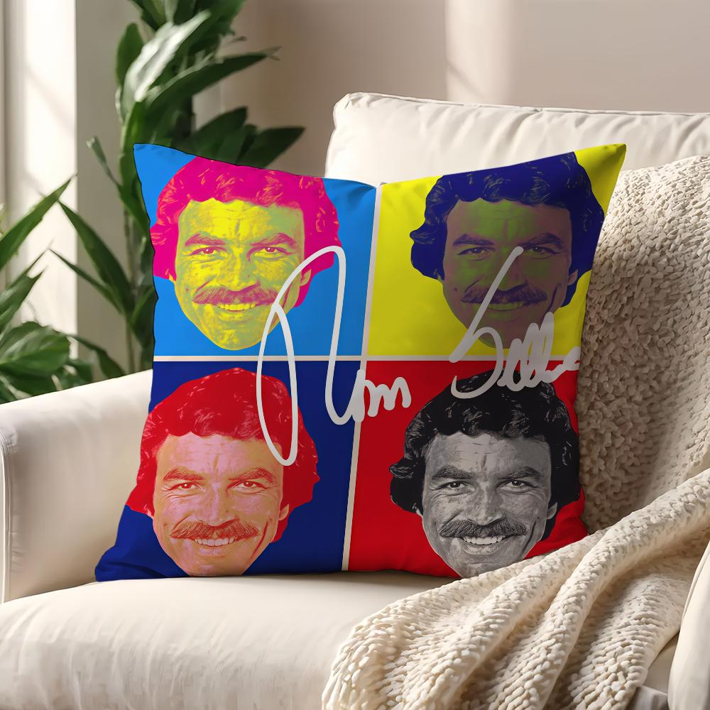 Tom Selleck Magnum cushion cover Decoration Room Shop Car Best Home Office Coffee Pillow Sofa Printing Nordic Simplicity Hit