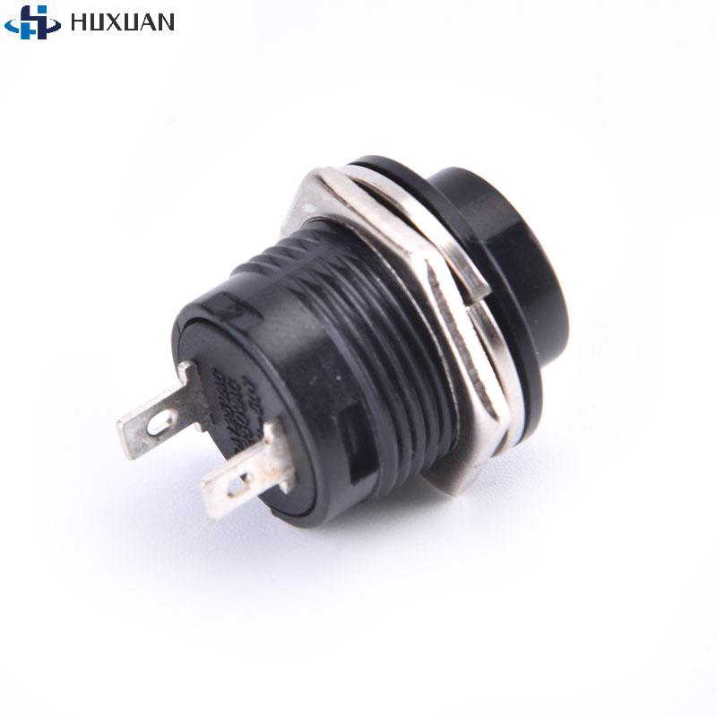 1Pcs 16mm 12V-24V Waterproof Car LED Power Push Button Momentary Switch Metal ON/OF