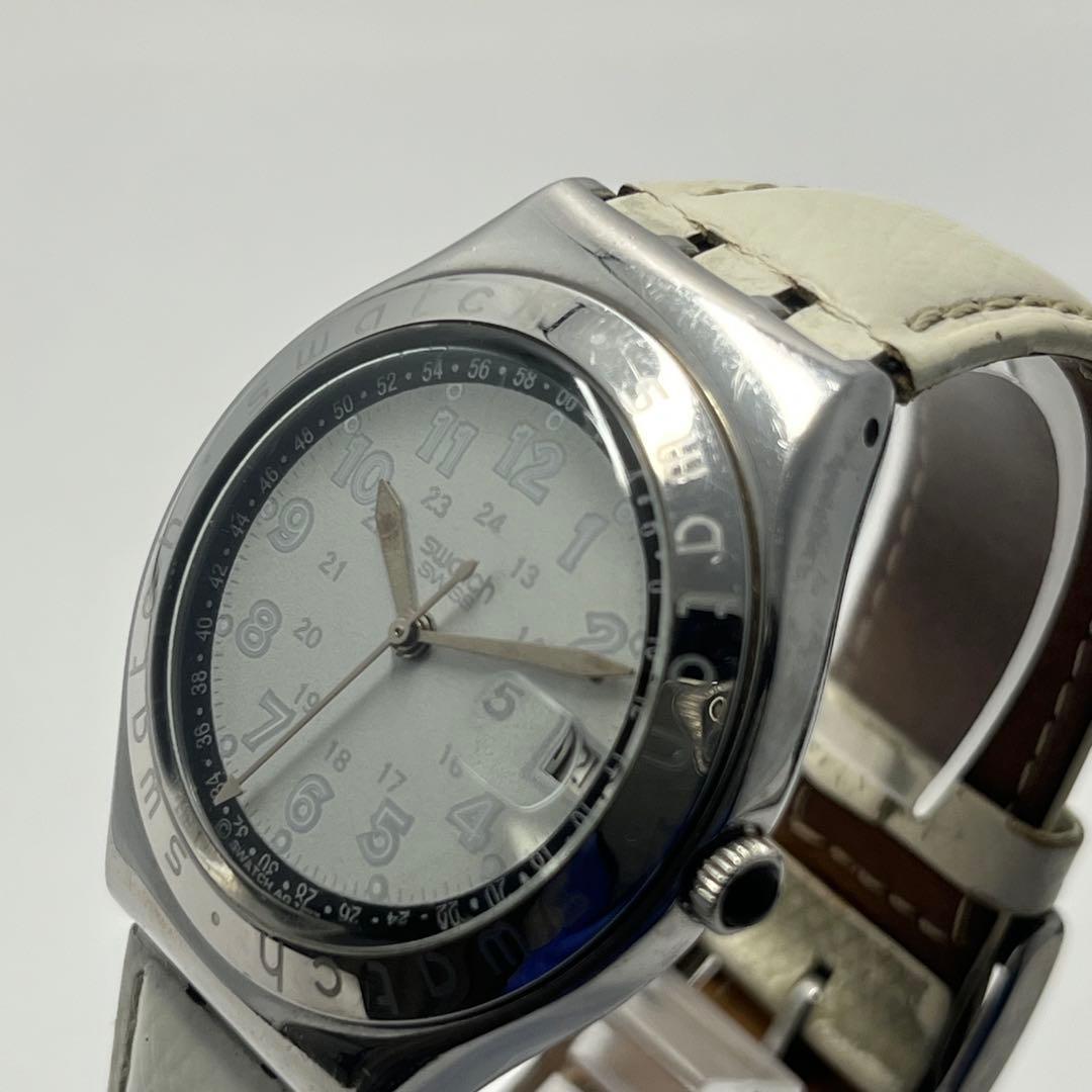 Used Swatch Irony YGS714 Silver Round Quartz Men s