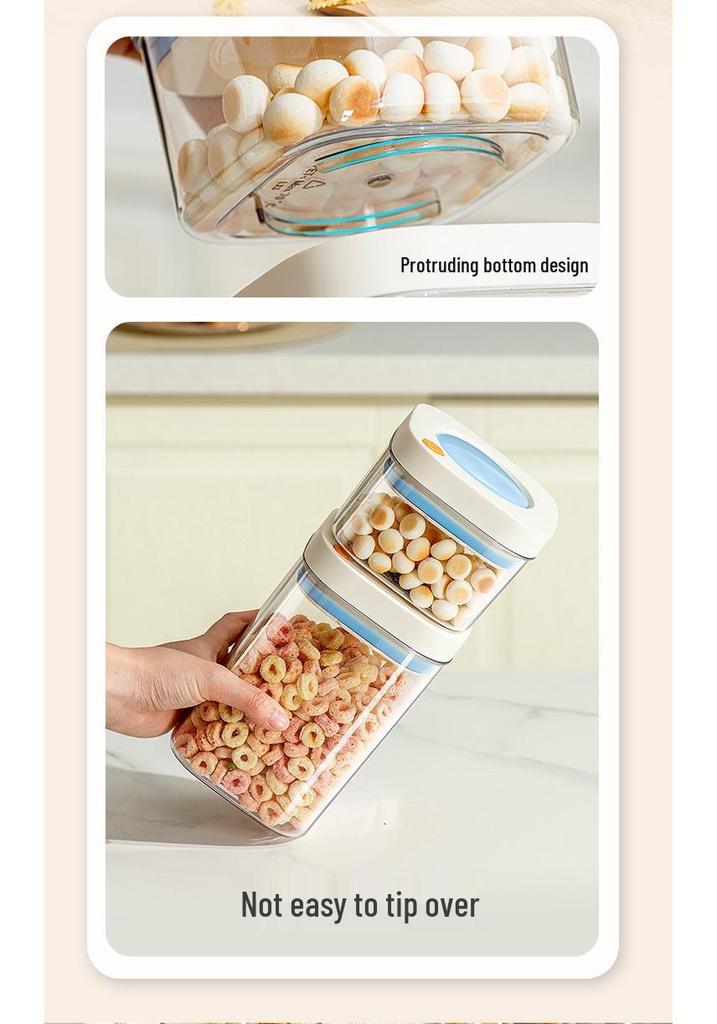 Vacuum-Sealed Food-Grade Kitchen Storage Jar for Coffee Beans & Grains