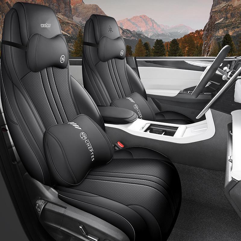 Galaxy L7 All-Season Full-Coverage Leather Seat Covers for 5 Seats