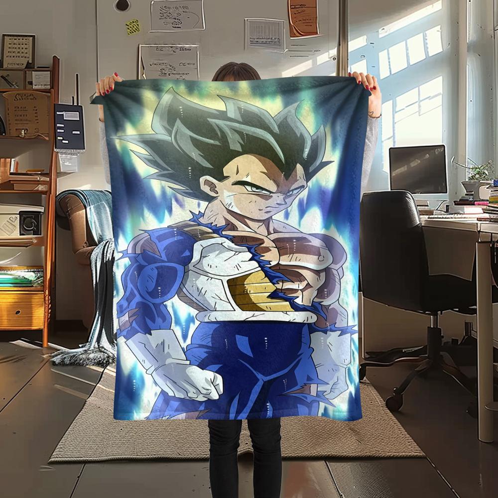 Dragon Ball character Print Flannel Blanket High quality Comfortable for All Seasons Home Decor Warmth and Comfort Perfect for Christmas Gifts