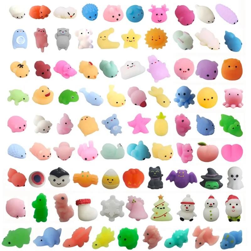 Kawaii Squishies Mochi Squeeze Spielzeug Niedlichen Tier Anti-Stress-Ball Squishy Zappeln Klebrige Stress Lustige Fremden Kinder Geschenk