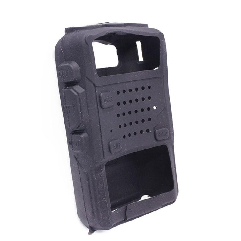 Capa de Silicone Ergonômica Macia com Proteção de Silicone de Corte Preciso Instala Facilmente Tampa de Silicone Removível para BF-UV5R