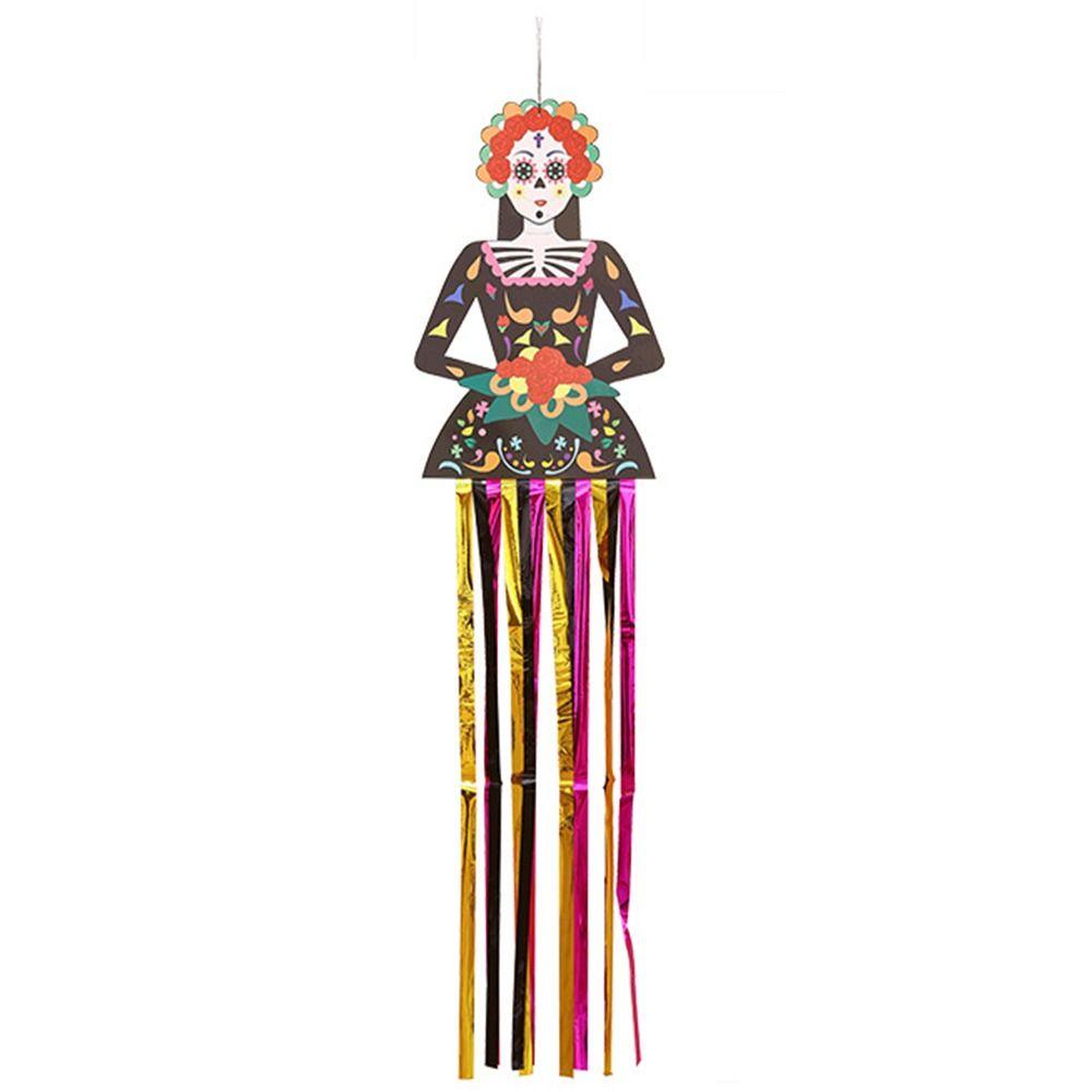 

Door Hanging Halloween Outdoor Decoration Bride Groom Day of The Dead Flag Decor Halloween Party Style F