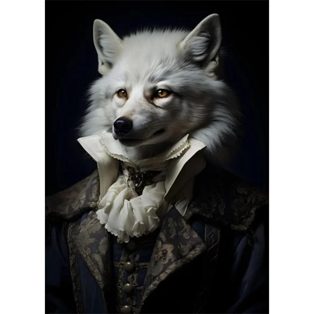 Aristokratyczne Zwierzęta Portret Plakaty i Druki Sztuka Vintage Malarstwo na Płótnie Obrazy na Ścianę do Salonu Dekoracja Domu