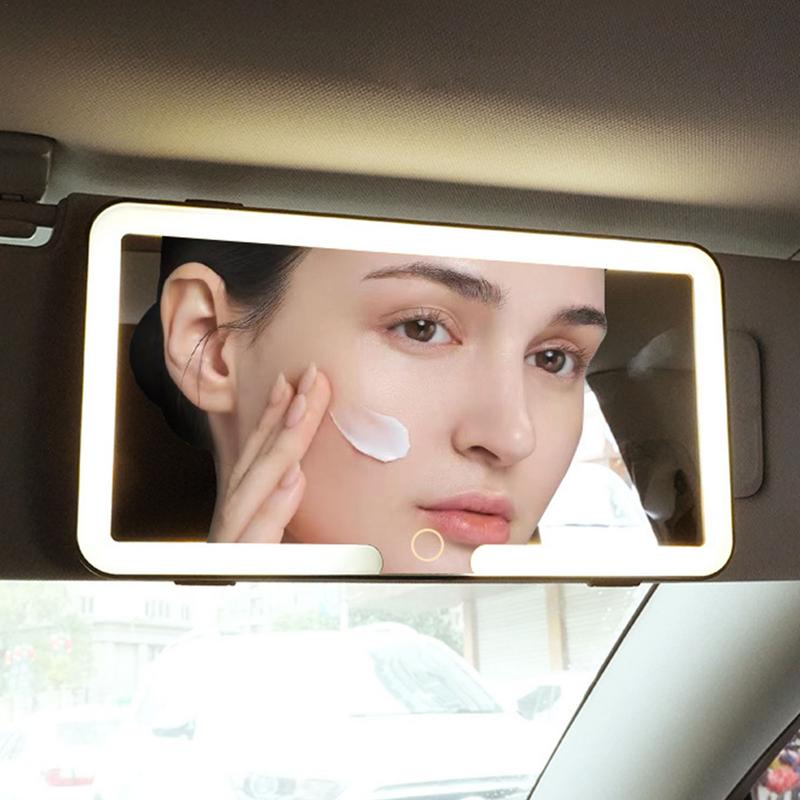 Samochodowy wizjer przeciwsłoneczny Lusterko kosmetyczne Wizjer przeciwsłoneczny Lusterko samochodowe Lusterko wsteczne Osłona przeciwsłoneczna Lusterko kosmetyczne Lusterko kosmetyczne Z 3 trybami oświetlenia