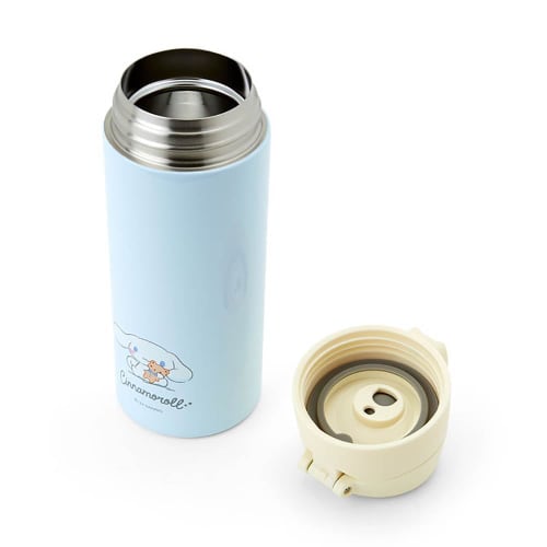 Sanrio One-Touch Stainless Steel Bottle, Cinnamoroll, 370ml, 389170