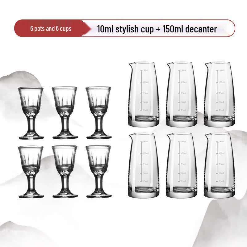 Premium Handmade Glass Baijiu Decanter Set