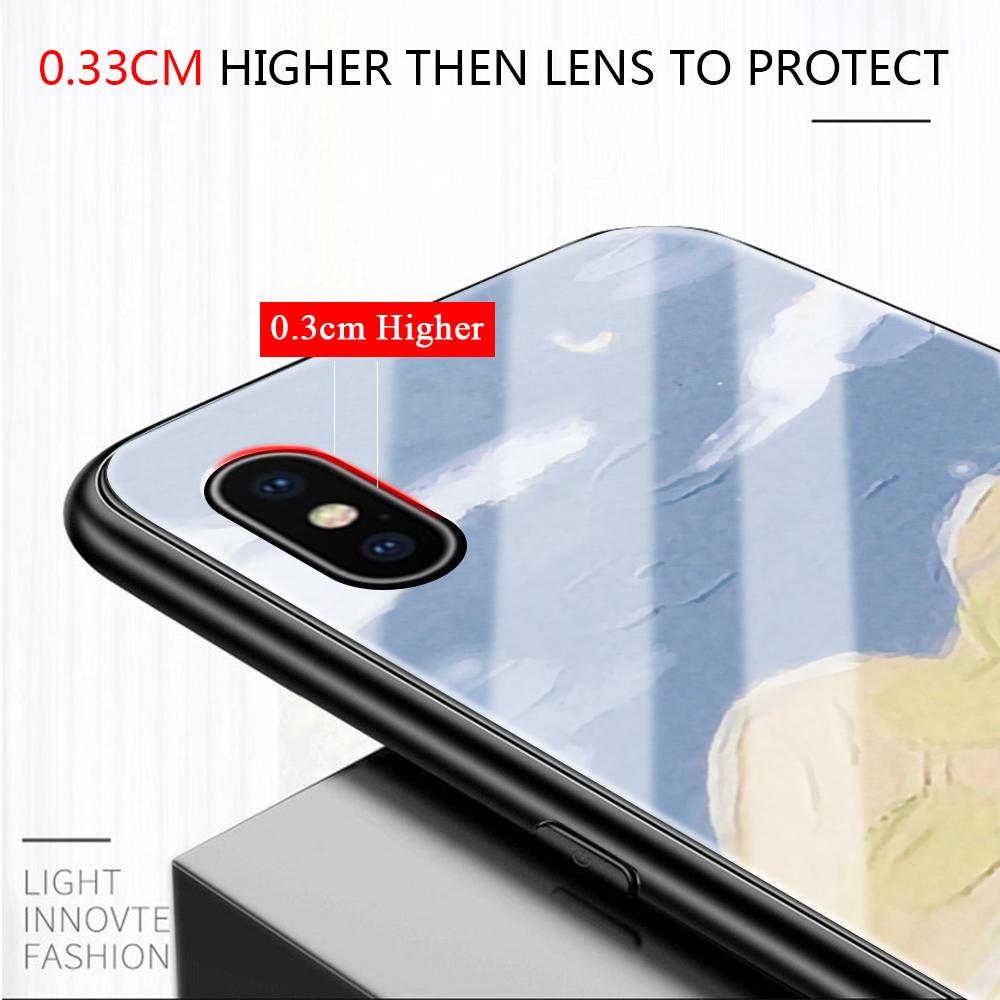 Pouzdro na telefon z tvrzeného skla pro iPhone 11 12 13 14 15 16 17 Redmi 10 12 14C Note10 Note14 Xiaomi 11Lite PocoC75 Měkký okraj Nárazuvzdorný Hladký kryt