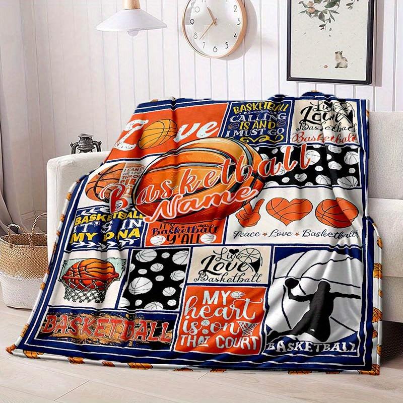 Basketball Enthusiast Customize Your Name Blanket Warm Comfortable And Soft Blankets Are Suitable For Home Lunch Break Blanket Office Sofa Sofa Gift