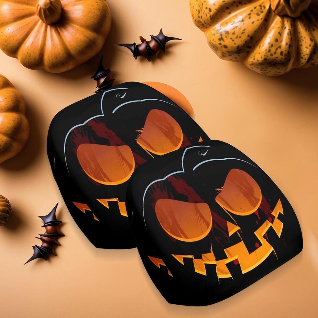 Pokrowiec na zagłówek fotelika samochodowego 2 sztuki Halloweenowy Pokrowiec ochronny na zagłówek samochodu Akcesoria wewnętrzne do ciężarówki SUV Codzienne dojazdy Długie