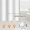 Minimalist White Shower Curtain - Soft Polyester Easy To Clean