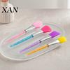 Silicone Face Brush Mask Applicator Brush, Facial Mud with Non-Slip Gentle Rhinestone Handle, Hairless Clay Tools Spreading Tool