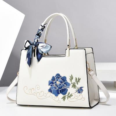 Borsa da Donna Ricamata Grande Capacità Nuova Borsa Regalo Borsa a Mano alla Moda e Versatile Borsa a Spalla Borsa a Tracolla Festa della Mamma