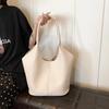 Korean Style Large Capacity Mother-Child Tote Bag - Soft Leather Shoulder & Underarm Design