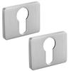 Rectangular Plate for Insert Lp2 Satin Rosette for Doors