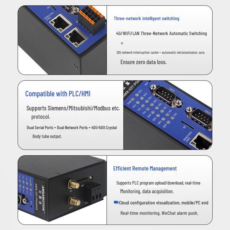 AMX Industrial IoT Gateway for PLC Remote Debugging