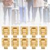 10 szt. Zatrzask Złoty Stal Nierdzewna Pudełko Skrzynia Walizka Zatrzask Przełączny Zapięcie 28x40mm