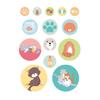 Set of 12 Sheets of 'Family Friends Cats' Stickers - ARTEMIO - DIY and Home Decor
