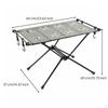 Camping Table with Hooks AllAluminum Folding Lightweight Furniture for Backpackers,